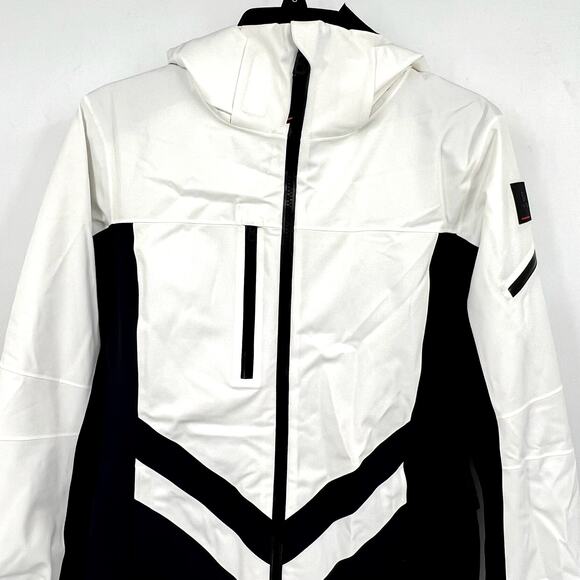 BOGNER Women's Dalya Hooded Two Tone Ski Jacket US 4 Small Off White WP NWOT - Picture 5 of 15